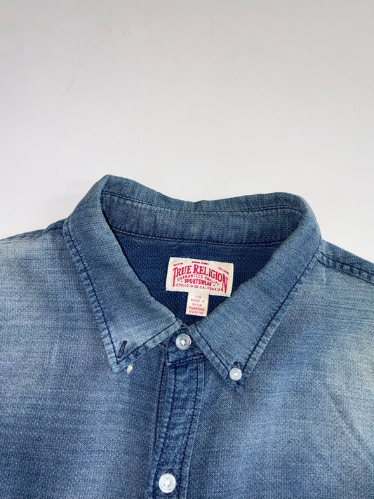 True Religion Faded Indigo Button(M)