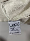 GUESS Jeans USA Cream Collegiate Logo Crewneck Sweatshirt (2XL/3XL)