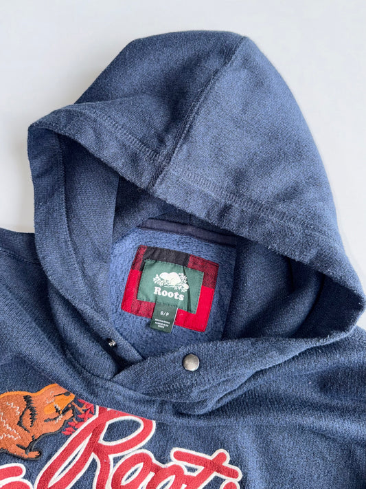 Roots | Navy Outdoors Canada Hoodie | (L)
