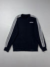 Adidas Essentials Black 3-Stripes Crewneck Sweatshirt (S)