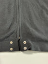 Tommy Hilfiger Black Knit Full Zip Jacket Epaulette Detail – (XL)
