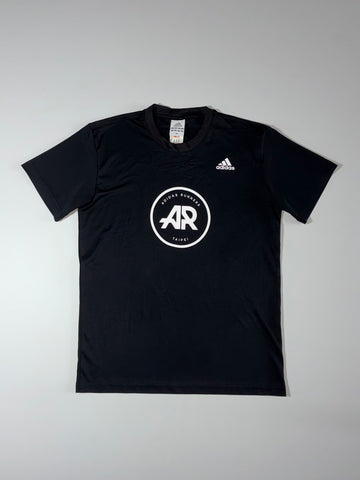 Adidas Runners Taipei Black Performance T-Shirt | Athletic Training Tee (M)