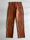 Vintage Real Leather Straight Fit Pants (W:34) (L:47)