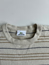 Lacoste Beige Pinstripe Knit Crewneck Sweater (S)