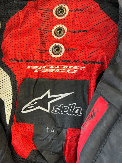 ZSuper Rare Alpinestars Stella GP Plus R Original Pure Leather Riding Jacket (Ultra Premium) Padded (S)