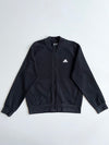 Adidas | Black Tonal 3-Stripe Bomber Track Jacket | (L)