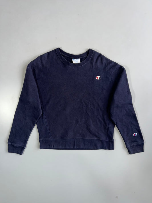 Champion Reverse Weave | Solid Crewneck Sweatshirt (S)