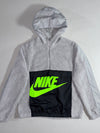 Nike Sherpa x Nylon Jacket  Grey/Black Colorblock, Neon Swoosh (S)