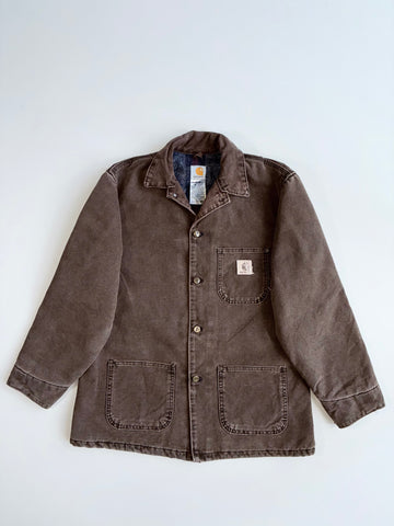 Vintage 2004 Carhartt C58 CHT Made in USA Blanket-Lined Chore Coat (XL)