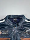Urban Limited Edition Patchwork Leather Racing Jacket Padded  (L)