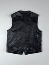 Dallas The Original Genuine Leather Vest –Black  (L/XL)