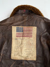 Vintage Avirex G-1 U.S. Navy Spec. 7823 Distressed Leather Flight Bomber Jacket (XL)
