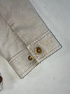 Vintage Diesel Cream Zip-Up Cotton Work Jacket (2XL)