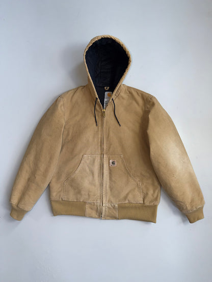 !         Vintage Carhartt Duck Canvas Hooded Active Jacket (RARE) (M/L)
