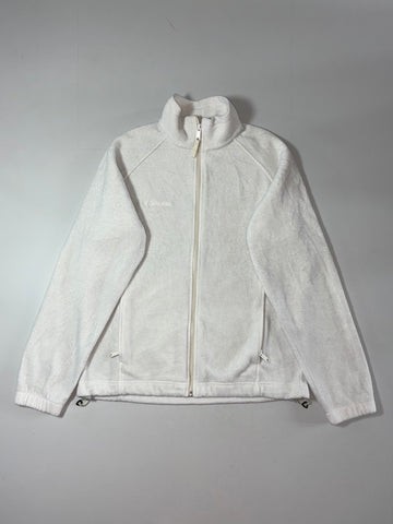 Columbia Fleece Full-Zip Jacket – White Women’s (M)