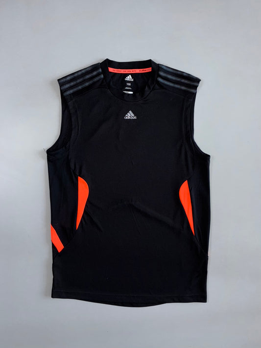 Adidas Climacool Sleeveless Training Vest in Black & Orange (M)