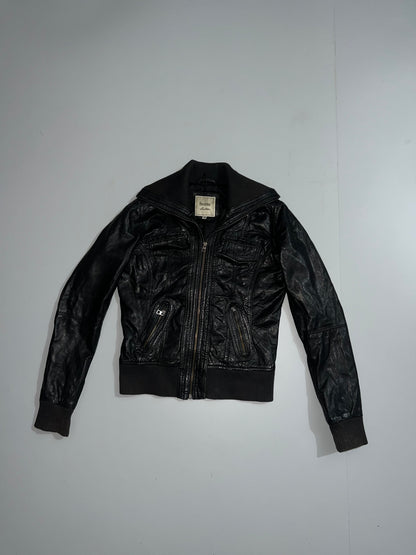 ZBershka Original Leather Jacket (XS)