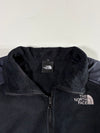 The North Face Full-Zip Fleece Jacket with Nylon Shoulder Overlays – Black – (M)