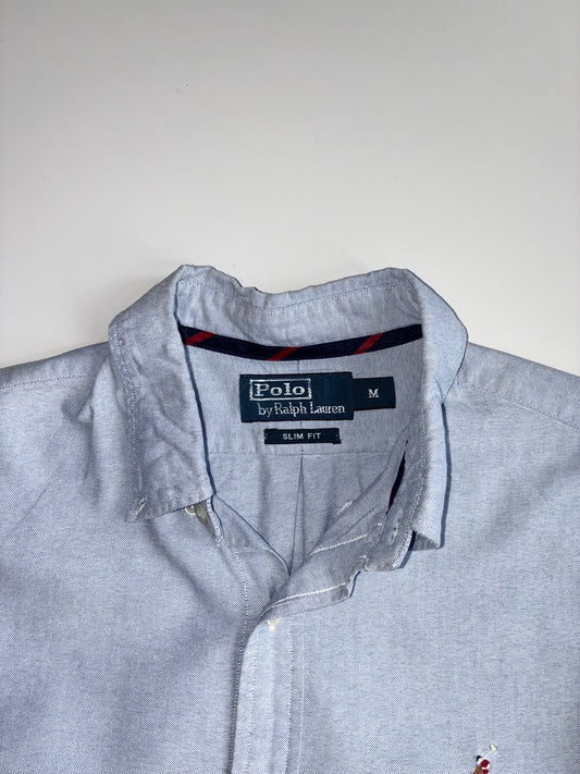 Polo Ralph Lauren Slim Fit Oxford Blue Button-Down Shirt (Size M)