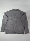 AMI Paris Grey V-Neck Cardigan – Red Ami de Coeur Logo (XL)