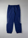 Adidas Navy Windbreaker Track Pants (W:37) (L:41)