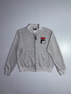 Fila White Line Zip-Up Sweatshirt – Grey, (S)