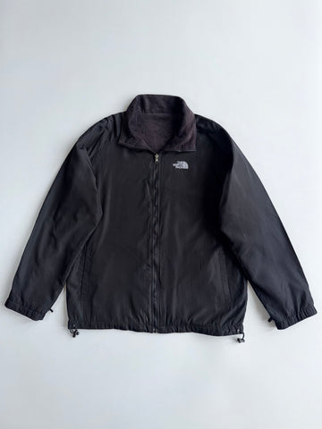The North Face Reversible Jacket Nylon Shell to Fleece 2-in-1 Black (XL)