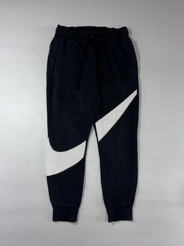 Nike Oversized Swoosh Black Fleece Jogger Pants (W:37) (L:40)