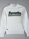 Lacoste | White Big Logo Knit Sweater | (S)