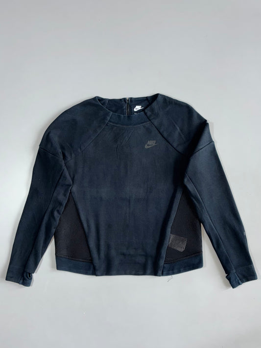 Nike Black Tech Fleece Crewneck Sweatshirt | Modern Sportswear (S)