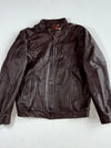 The Dark Brown Leather Jacket (S)