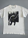 Bruce Lee White Graphic Tee B&W Nunchaku Photo Print (L)