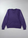 Polo Ralph Lauren Purple V-Neck Sweater (XL)