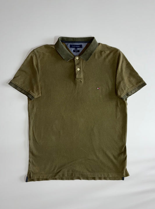 Tommy Hilfiger Slim Fit Polo – Olive Green (XL)