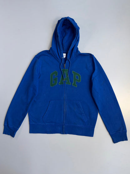 !        Vintage GAP 'Royal & Forest' Arch Logo Zip-Up (XL)