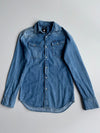 G-Star Raw Slim Fit Denim Western Shirt – Light Wash Blue (Xs)