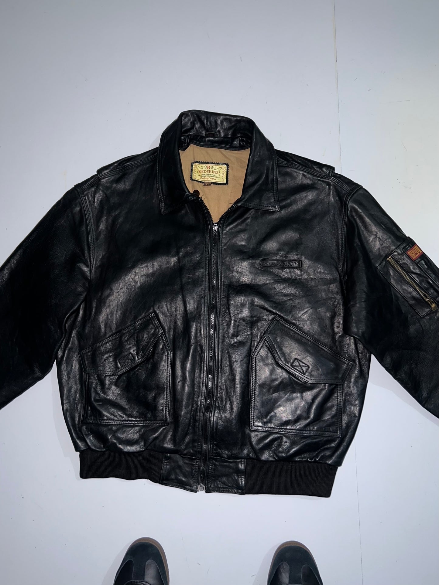 ZRed Skins Original Leather Jacket (RARE FIND) (XL/2XL)