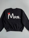Disney | “Mrs.” Minnie Bow Graphic Crewneck Sweatshirt (L)