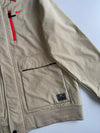 Nike Fleece Hooded Jacket | Beige Red | (L/XL)
