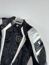 REV’IT! Black & Silver Genuine Leather Armoured Racing Jacket Padded (M)