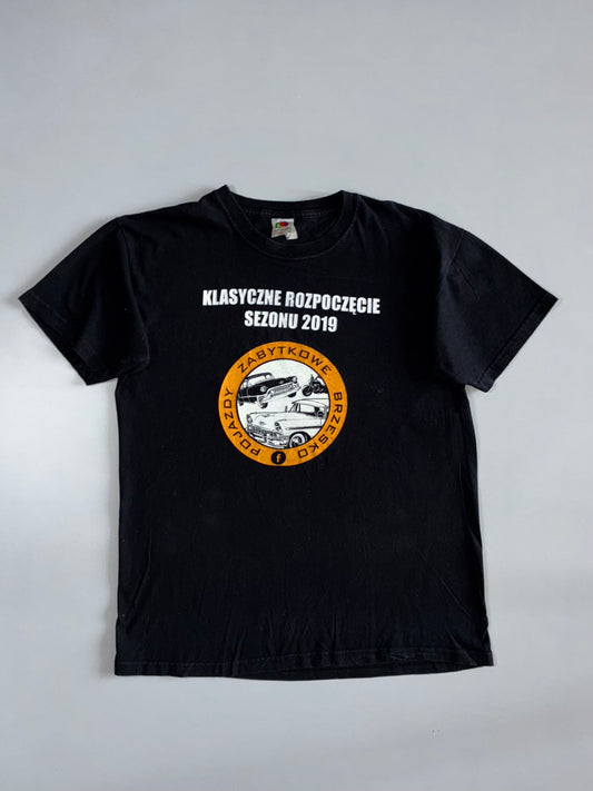 Vintage Polish Classic Car Show 2019 Graphic T-Shirt Black (S)