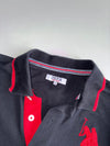 US Polo Assn (USPA) Long Sleeve Rugby Polo in Black(L