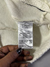Puma White & Black Sherpa Fleece Zip-Up Jacket with Chest Pocket (S)
