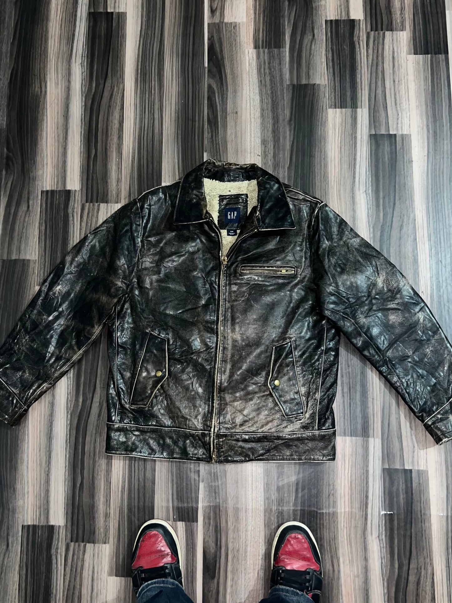 ZGAP ORIGINAL Leather Jacket (RARE) (L/XL)