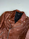 Vintage Master Town Brown Leather Biker Jacket (M)