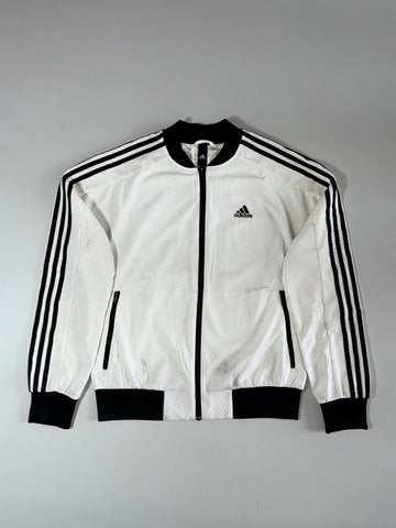Adidas 3-Stripe Track Jacket – White/Black (M/S)