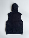 Polo Ralph Lauren Black Sleeveless Zip Hoodie Vest (M)