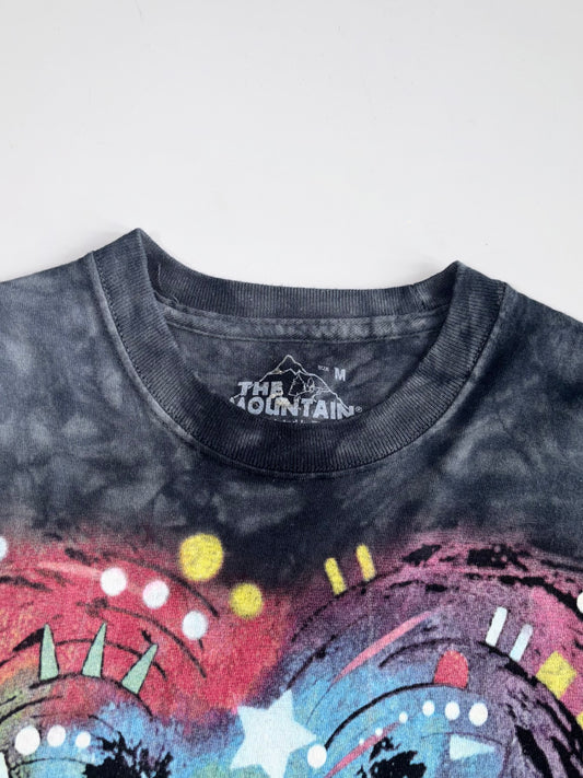 The Mountain | Rainbow Dog Acid Wash Graphic T-Shirt (M)