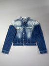 Diesel Faded Wash Cropped Denim Jacket (XS)