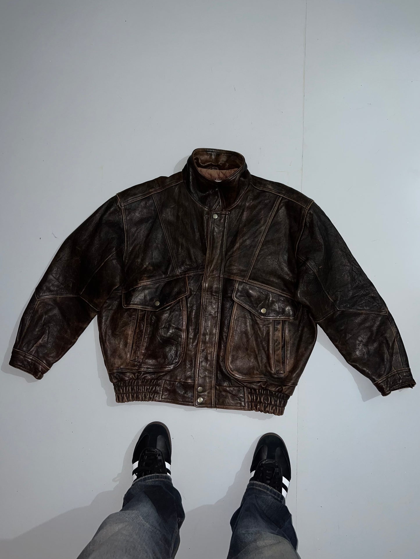ZSuper Premium Original Leather Jacket (RARE Find) (L/XL)
